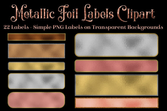 Download Metallic Foil Labels Clipart - Premium Resources