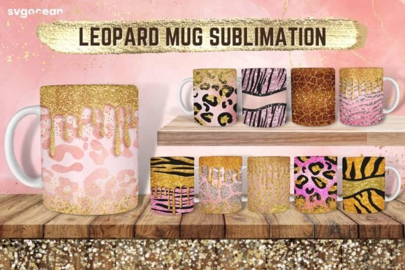 Download Leopard Glitter Mug Sublimation - Glitter mug sublimation Collection
