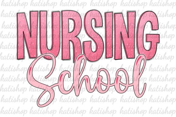 Download Pink Nursing School Glitter Sublimation - Glitter sublimation Collection