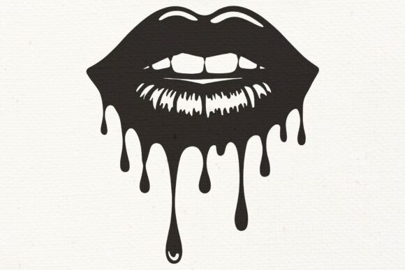 Download Dripping Lips SVG Vector - Dripping lips svg Collection