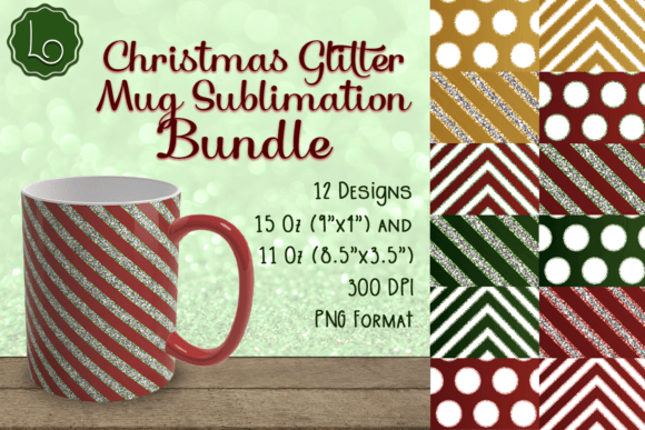 Download Christmas Glitter Mug Sublimation Bundle - Glitter mug sublimation Collection