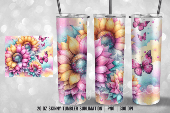 Download Sunflower Glitter Sublimation Tumbler - Premium Resources