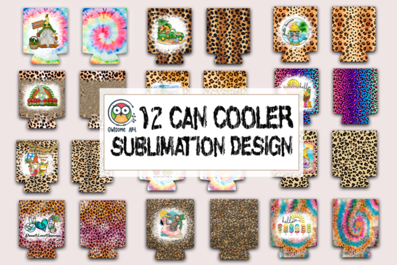 Download Can Cooler Sublimation Designs Bundle - Can cooler Collection