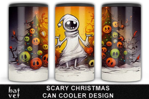 Download Scary Christmas Can Cooler Design Print - Can cooler Collection
