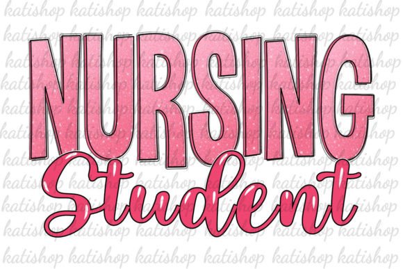 Download Pink Nursing Student Glitter Sublimation - Glitter sublimation Collection