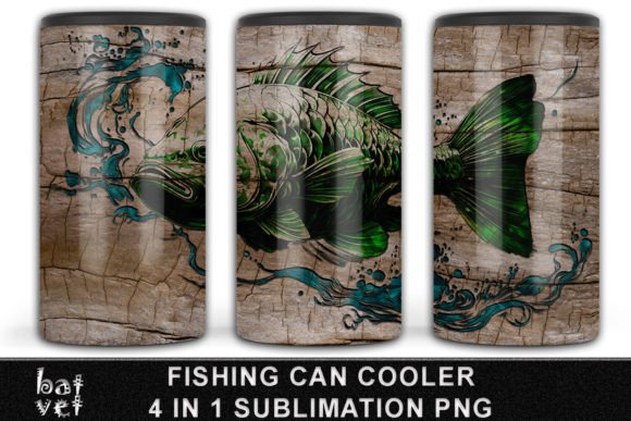 Download 4 in 1 Fishing Can Cooler Sublimation - Can cooler Collection