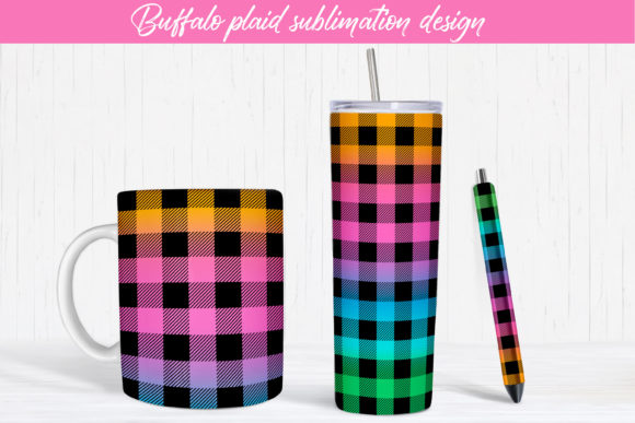 Download Buffalo Plaid Sublimation Design Tumbler - Premium Resources